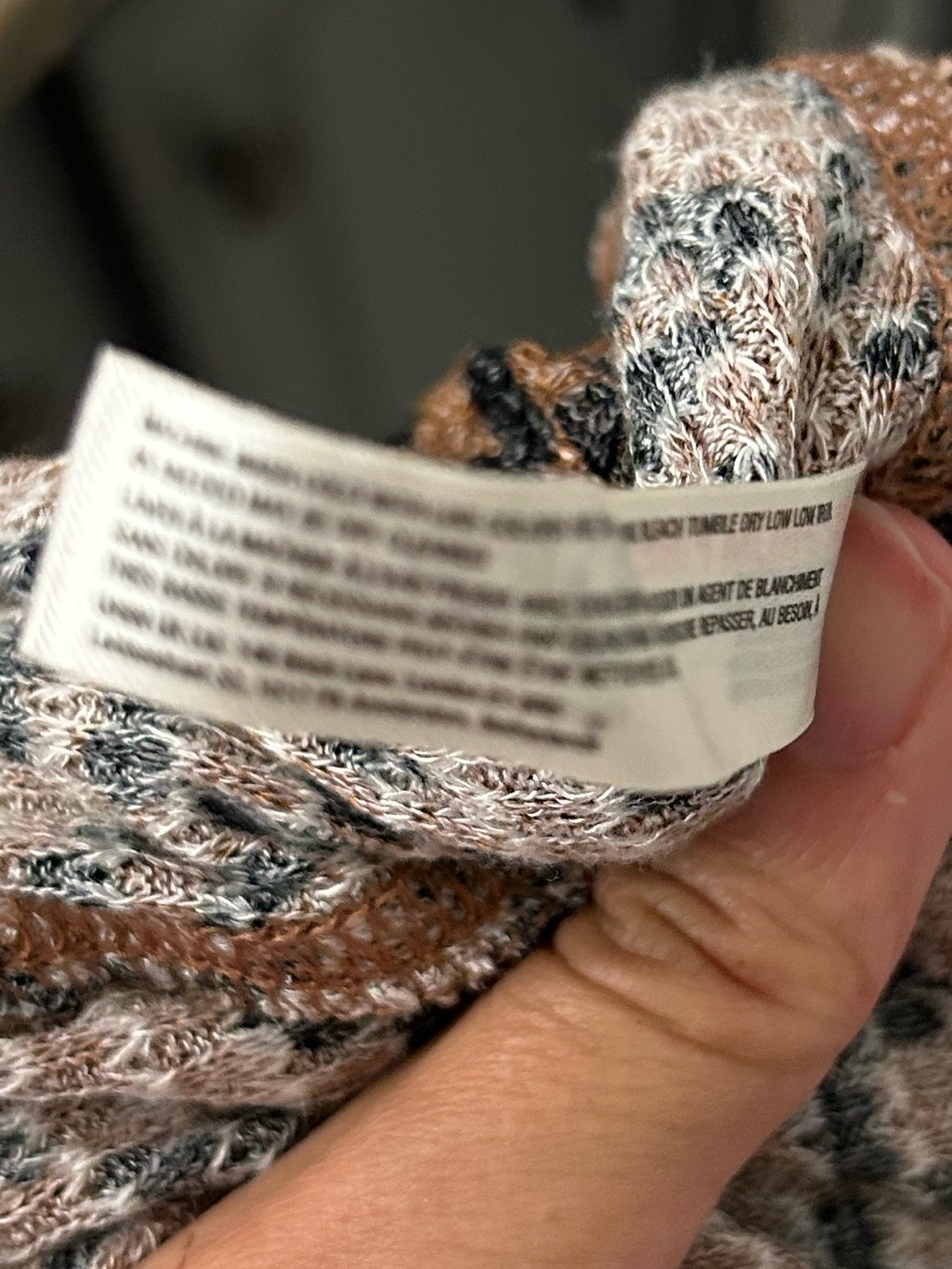 NWOT FREE PEOPLE animal print cardigan. - Picture 7 of 13